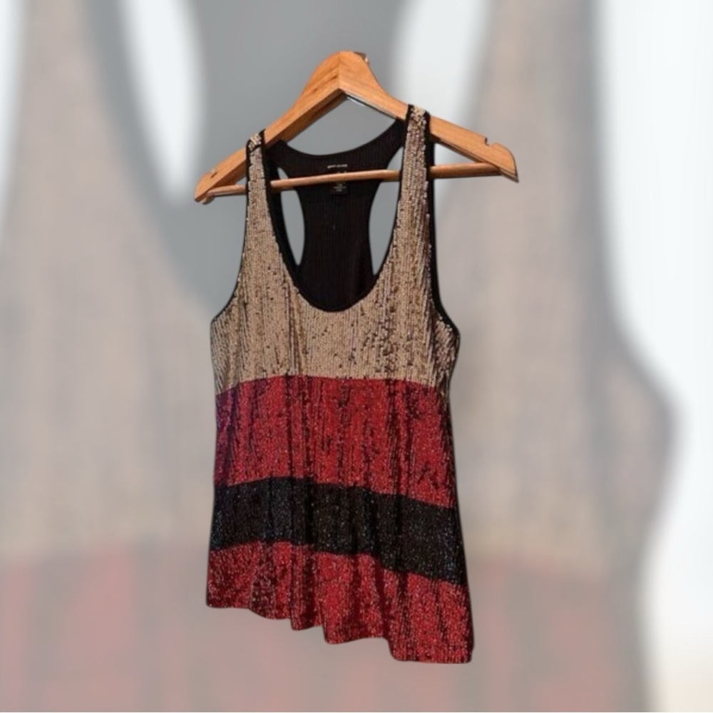 DKNY Sequins Glitter Tank Top Medium